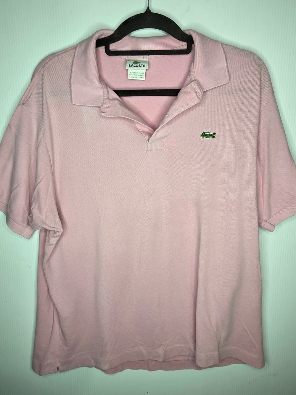 Lacoste Pink Classic Cotton Polo Shirt Size 7 XXL Golf Tennis Preppy 7